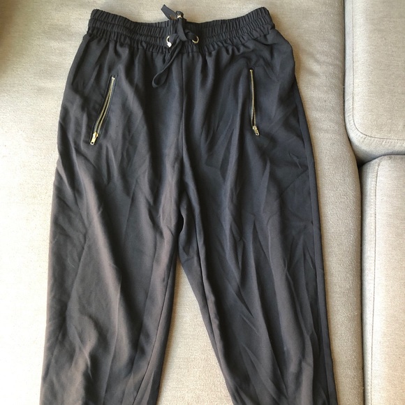 CHARLOTTE RUSSE - black joggers - Size Medium - Picture 2 of 3